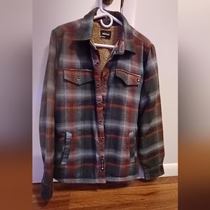 Marmot flannel sherpa lined button up jacket